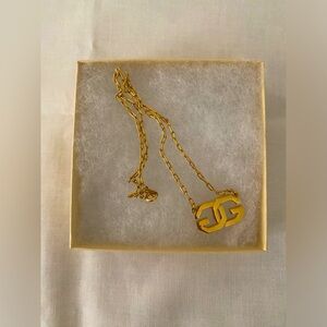 Vintage Givenchy Double GG Gold Plated Choker